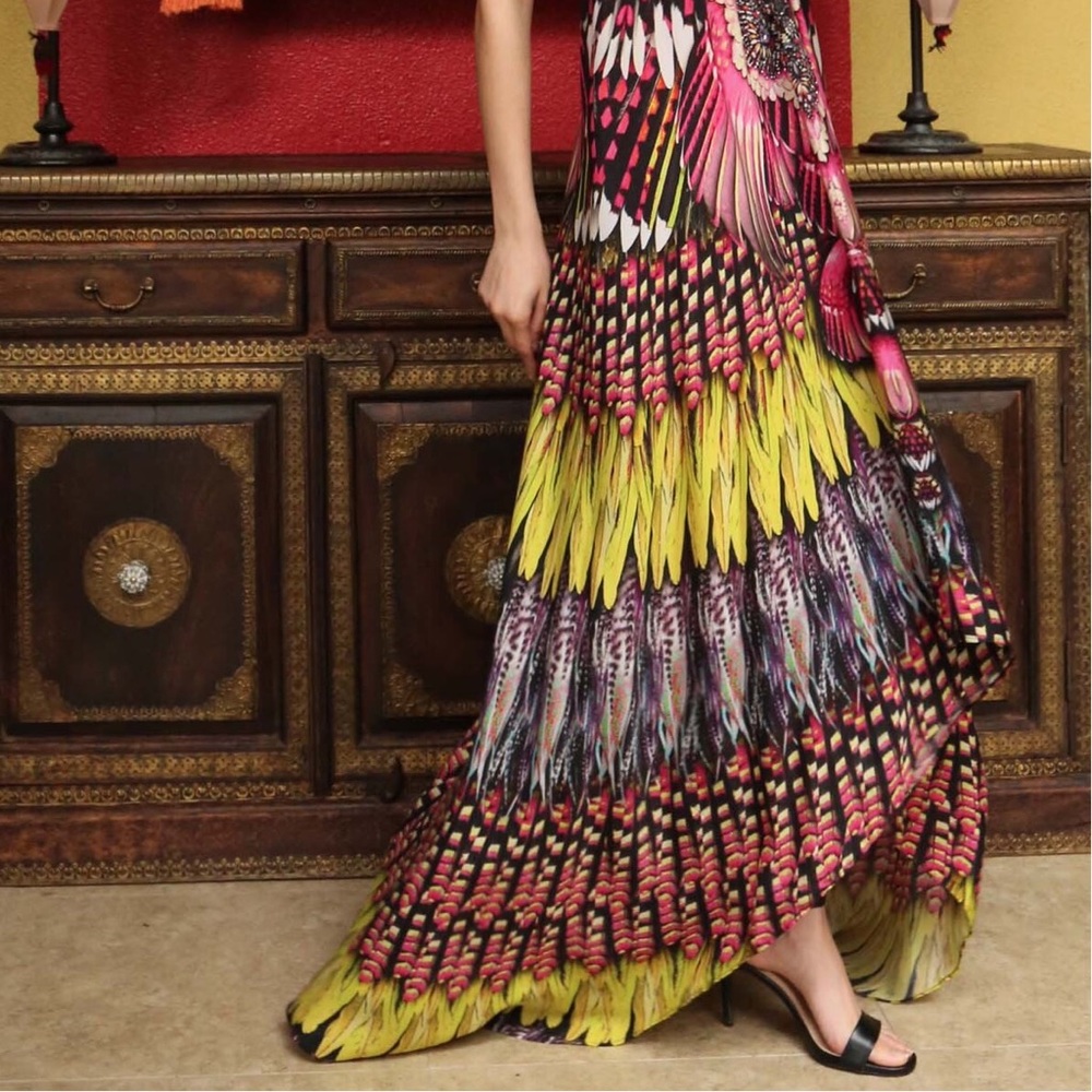 NWT ღ Parides aso RHOBH ღ 3 Way Silk Maxi Dress ღ - Picture 8 of 8